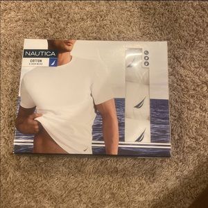 Nautica 3 pack white T-shirt